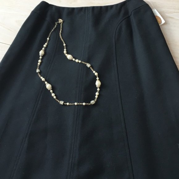 Long 100% wool classic black skirt Talbots - Picture 2 of 4